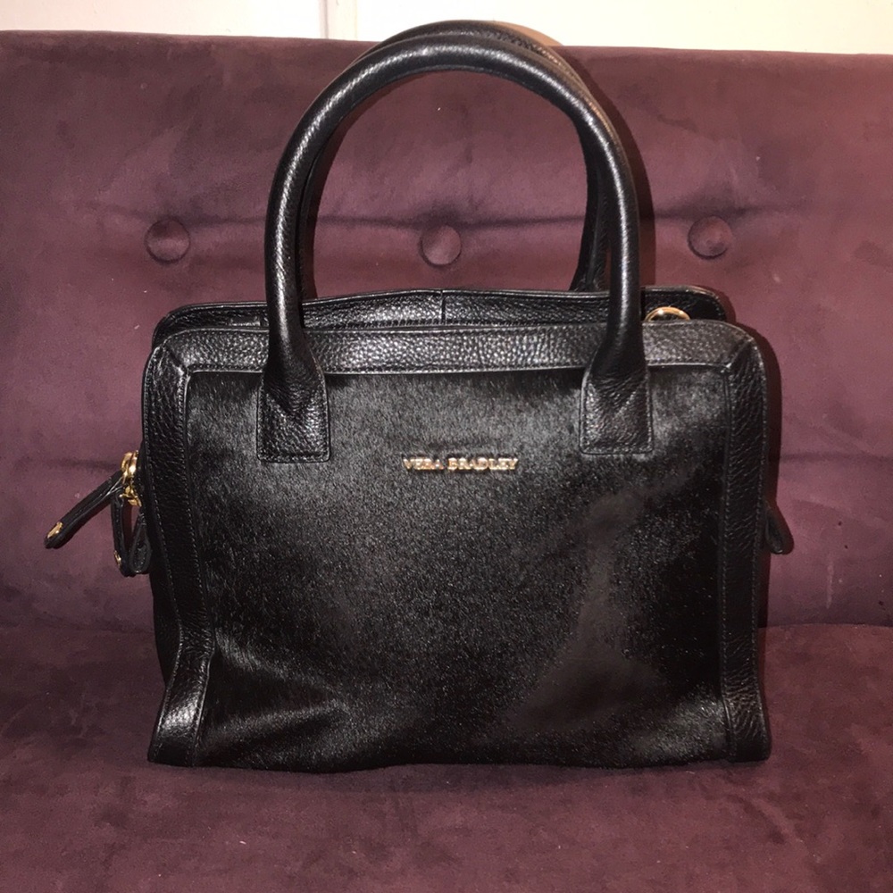 Vera Bradley quilted natalie calf hair bag